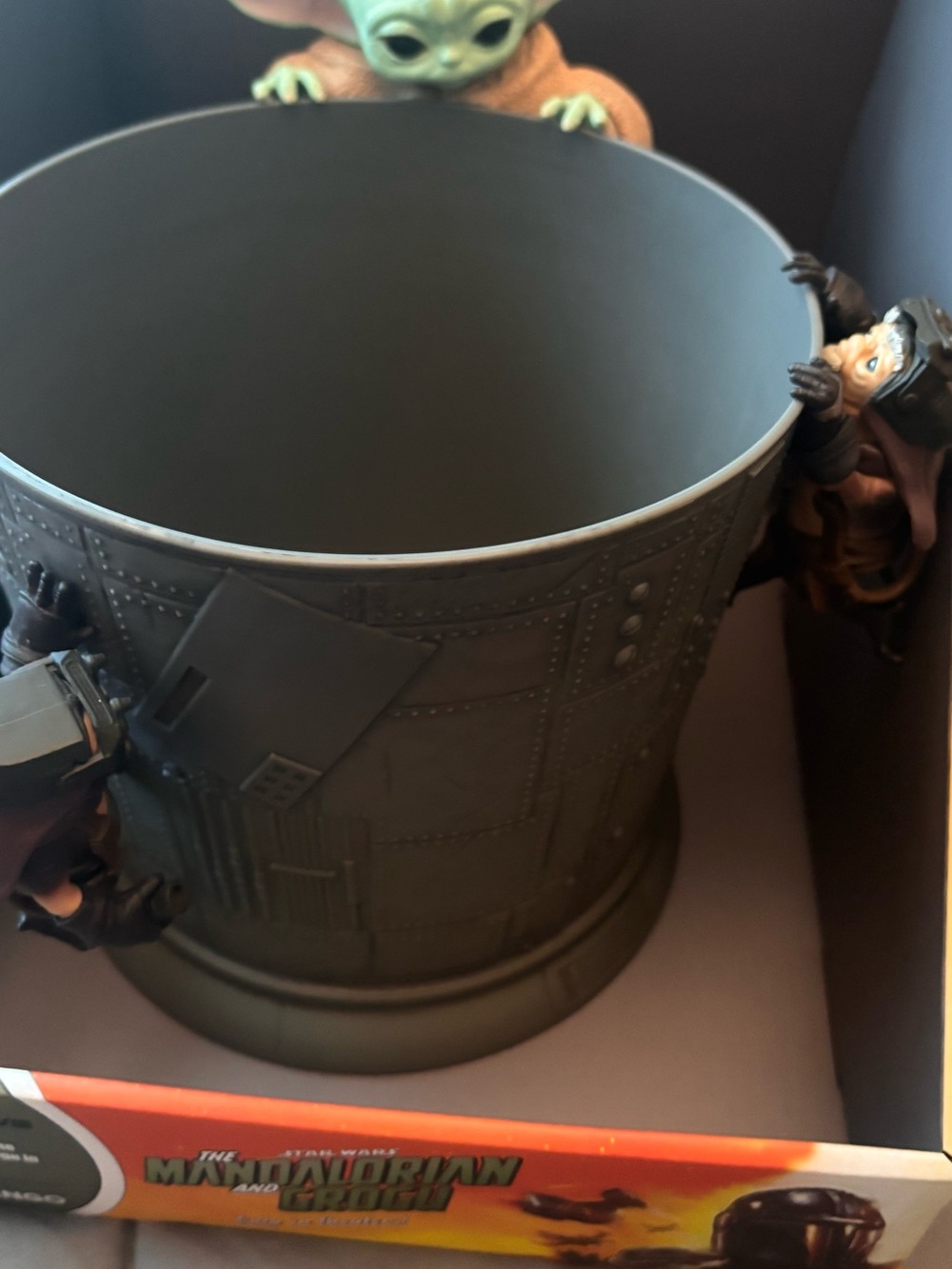 Star Wars Grogu Accent Black Decorative Bin